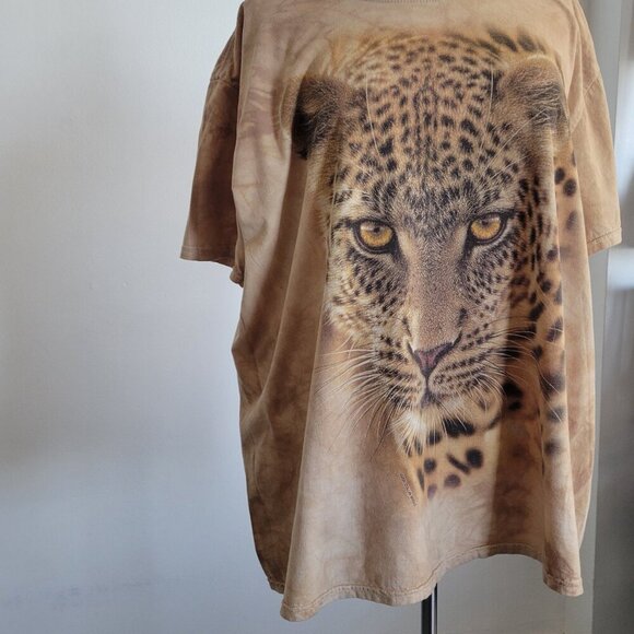 The Mountain Leopard Animal Graphic AOP Acid Wash Brown (Size XL) - Picture 8 of 14